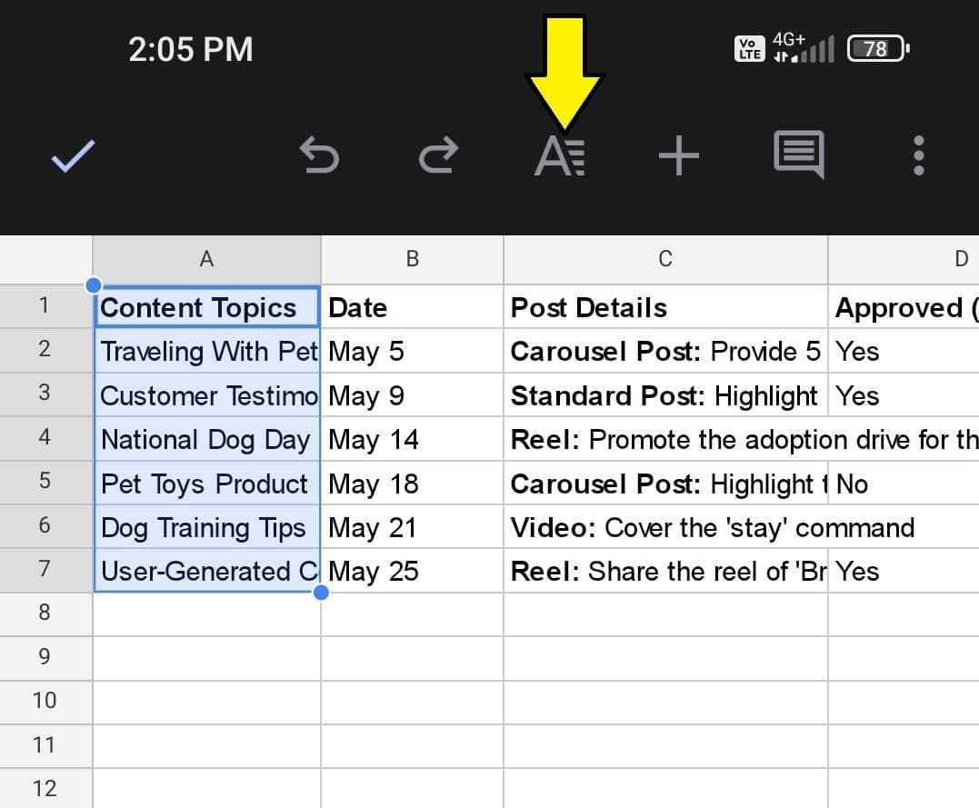 How to Wrap Text in Google Sheets